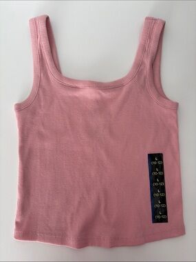 art class Ribbed Square-Neck Tank Top - Light Pink girl L